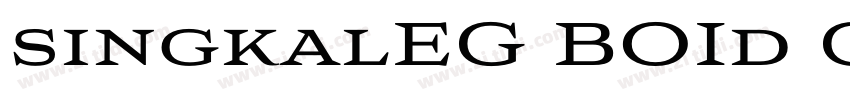 singkalEG BOId GB字体转换